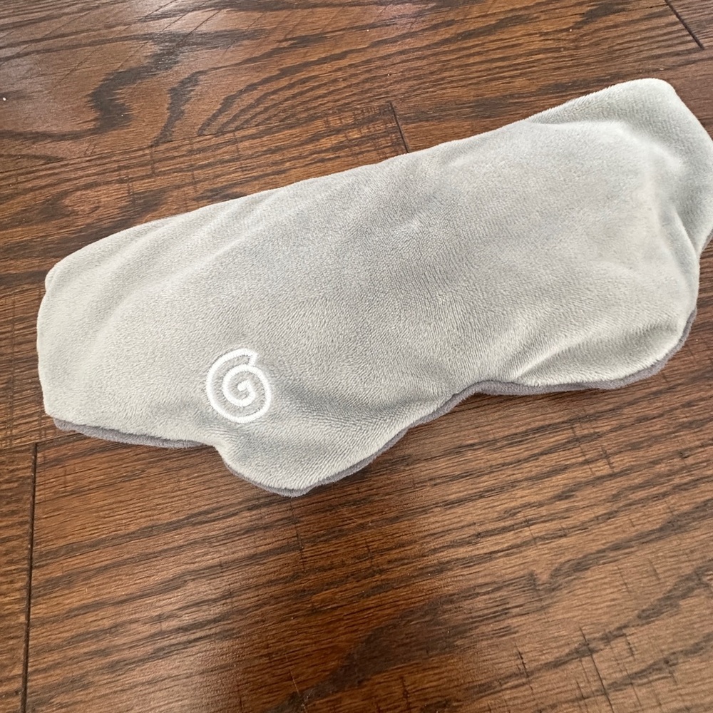 Gravity weighted sleep mask gray